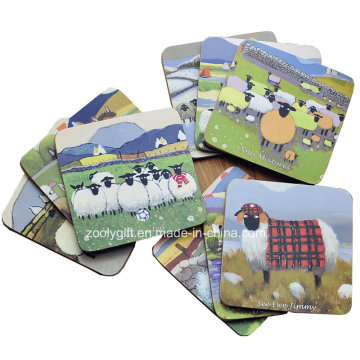 Custom Design Cork Cup Coasters Dinner Coaster Pads